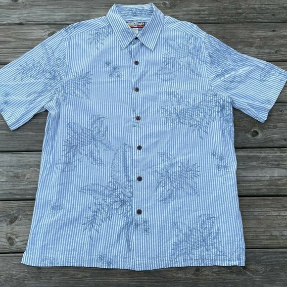 Other - Havana Jacks Cafe Men Shirt Short Sleeve Hawaiian Casual Shirt Button Up Size L